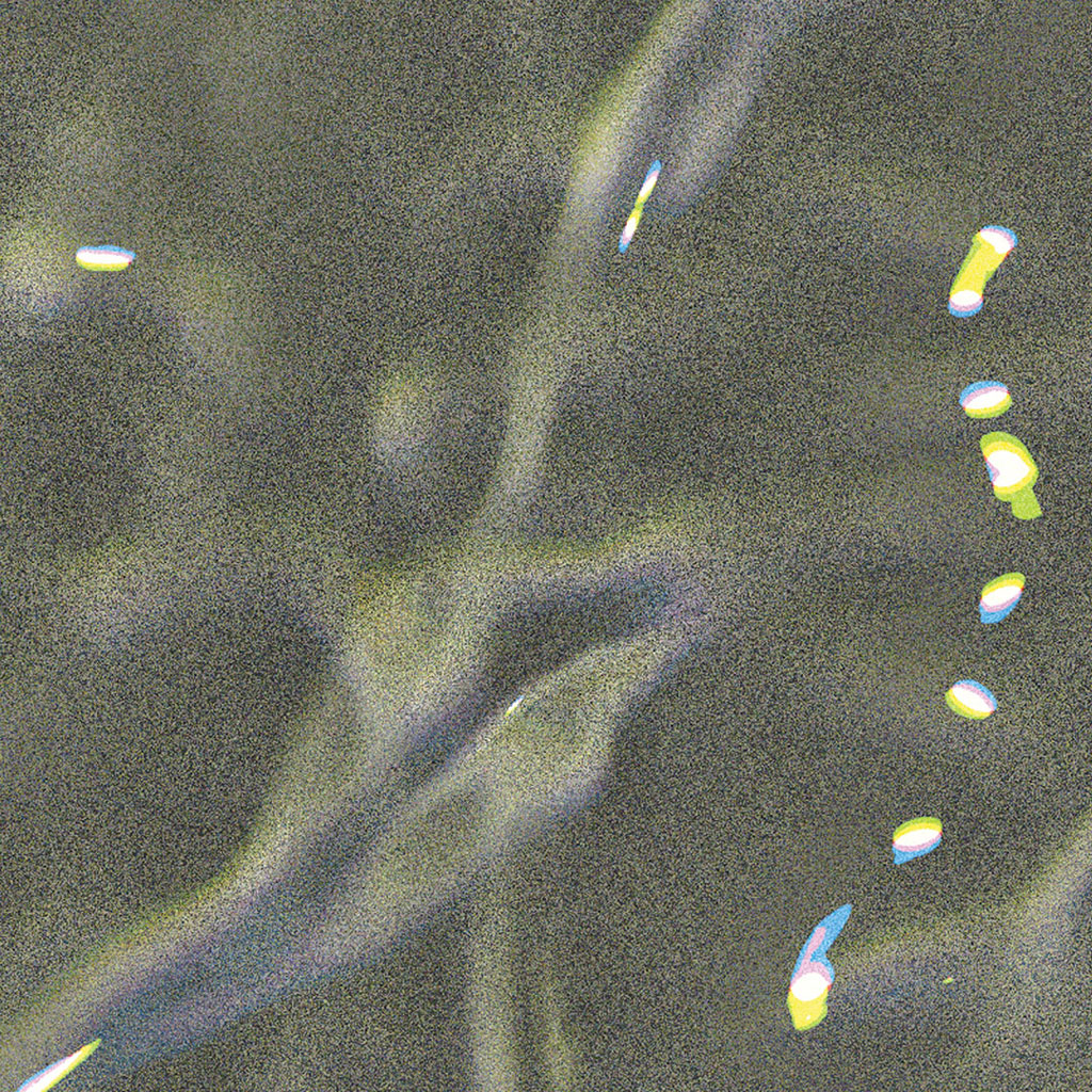 refractions on grey background